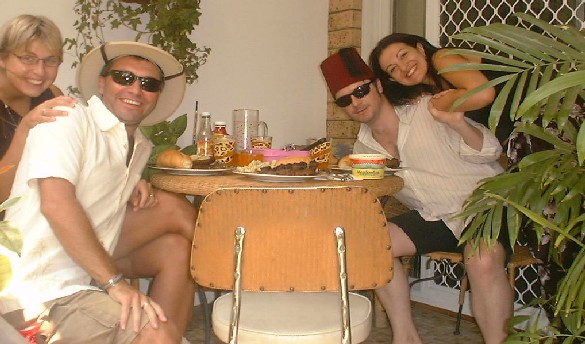 As Kebab Hallick and The Mysterious  Fezzer get some jungle chicks
